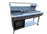 8 Burner gas char grill charcoal grill heavy duty Commercial Use