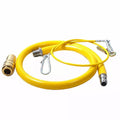 Commercial Yellow Gas Catering Hose 1/2" - 1.25m | High-Quality Catering Pipe