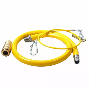 Commercial Yellow Gas Catering Hose 1/2" - 1.25m | High-Quality Catering Pipe