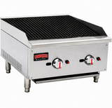 Gas Countertop Charbroiler - Dual Control
