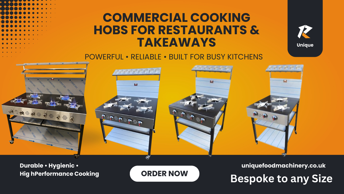 Heavy-duty commercial gas cooker for restaurants