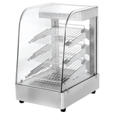 Countertop Food Warmer Display Cabinet – 3 Tray Stainless Steel Commercial Hot Food Warmer 240V