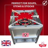 23 JET BURNER STOCKPOT COOKER FOR COMMERCIAL CATERING USE MULTI JET BURNER