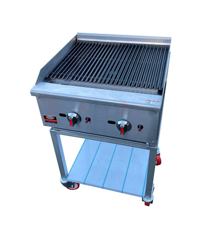 2 BURNER COMMERCIAL GAS BBQ GRILL / CHARBROILER