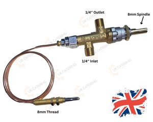 Unique 1/4'' Inlet Outlet Gas Control Valve With FFD