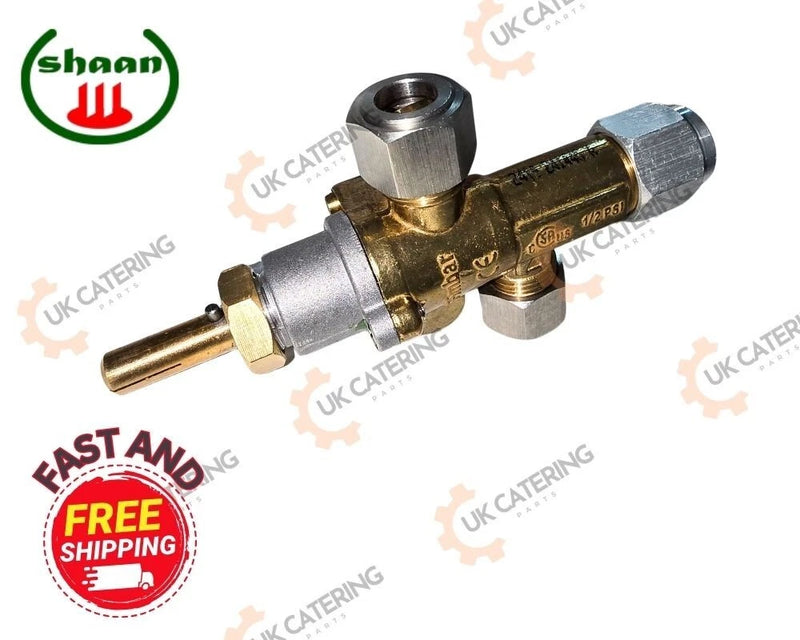 SHAAN Gas Tap FFD Valve & Knob Set for Tandoori Clay Oven High Quality