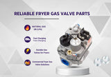"Robertshaw Millivolt Natural Gas Valve Replacement for Imperial, Pitco fryers