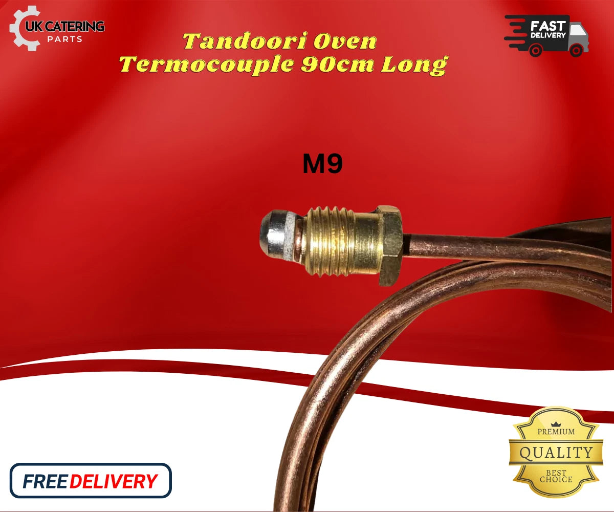900mm Thermocouple with Locking Nut for Tandoor Clay Oven Shaan Shahi Tandoori