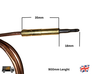 SIT THERMOCOUPLE M9 THREAD 600MM LONG THERMOCOUPLE FITS IN ROTARY TANDOORI OVENS