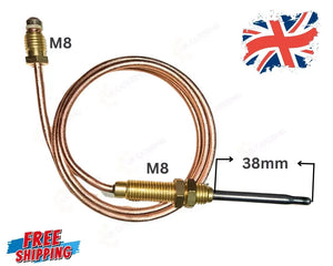 INFERNUS EGG-36SX Gas Griddle Thermocouple – Solid Plate, Threaded, Long Tip