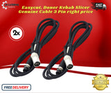 2X Original Easycut, Doner Kebab Slicer Genuine Cable 3 Pin Cutter right price