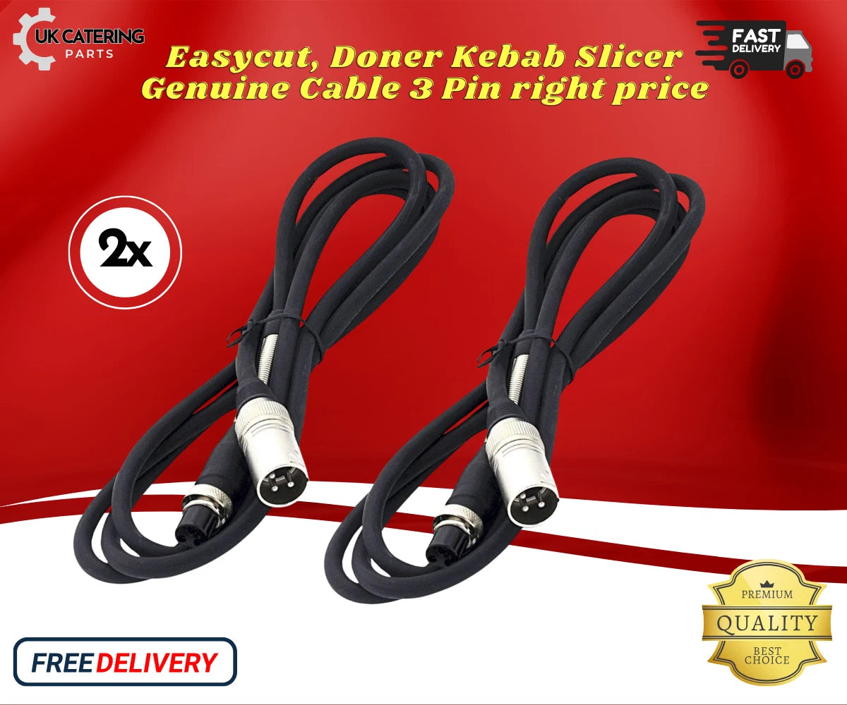 2X Original Easycut, Doner Kebab Slicer Genuine Cable 3 Pin Cutter right price