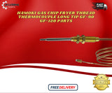 Genuine HAMOKI Gas Fryer Thermocouple Long Tip GF-90 GF-120 | Threaded Type