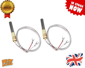 2 x THERMOPILE BLUE SEAL 018093 SHIELDED ARMOURED FITS GT45 GT46 GT60 GAS FRYER