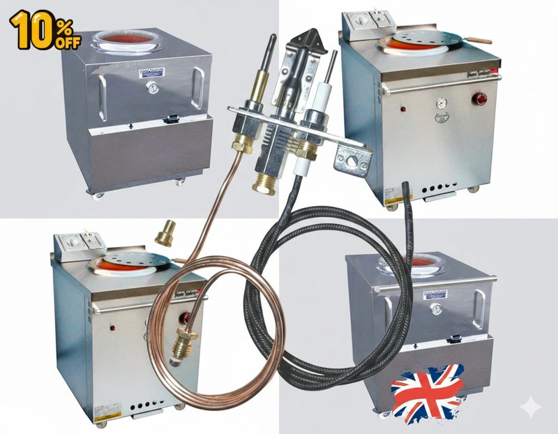 Shaan/Shahi Tandoori Clay Oven Pilot Burner Kit Assembly Set For Natural Gas/LPG