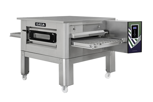 Italinox Hosetek 20 inch Belt Natural Gas Conveyor Pizza Oven C/50 + Free Stand