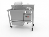 Unique Food Machinery electric breading table for fried chicken shops